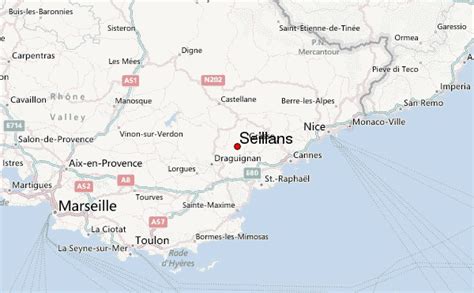 seillans france map.